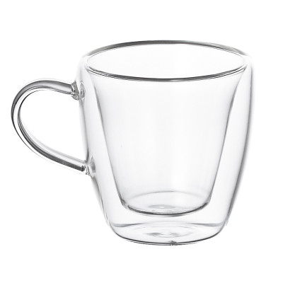 Servizio Caffe' Set 2tazzine In Vetro Borosilicato 100ml