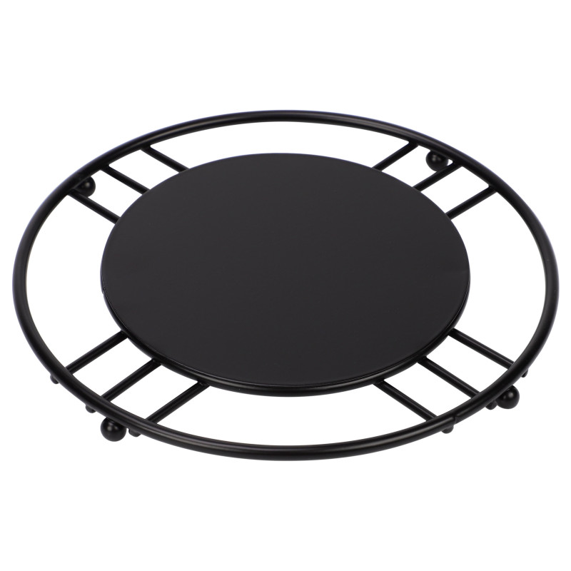 Cucina Sottopentola Black Metal Cm 18