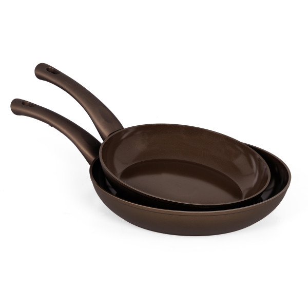 SET 2 PADELLE IN CERAMICA 24-28 CM WOOD