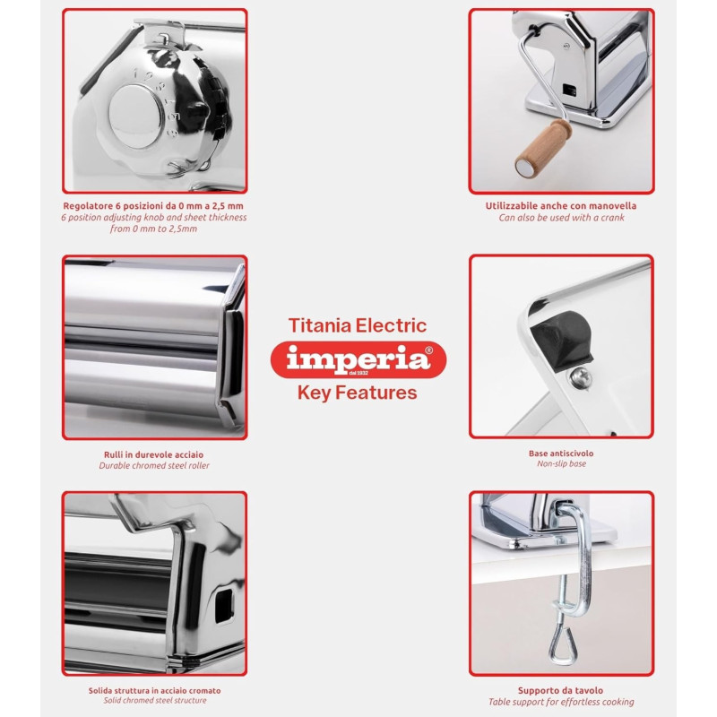 Macchine E Accessori Per Pasta Macchina Per Pasta Imperia Electric