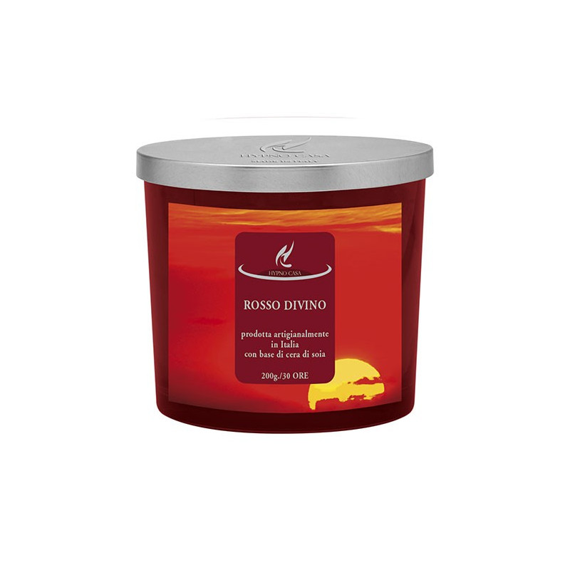 Profumatori Ambiente E Candele Candela Rosso Divino Hypno Casa 200gr