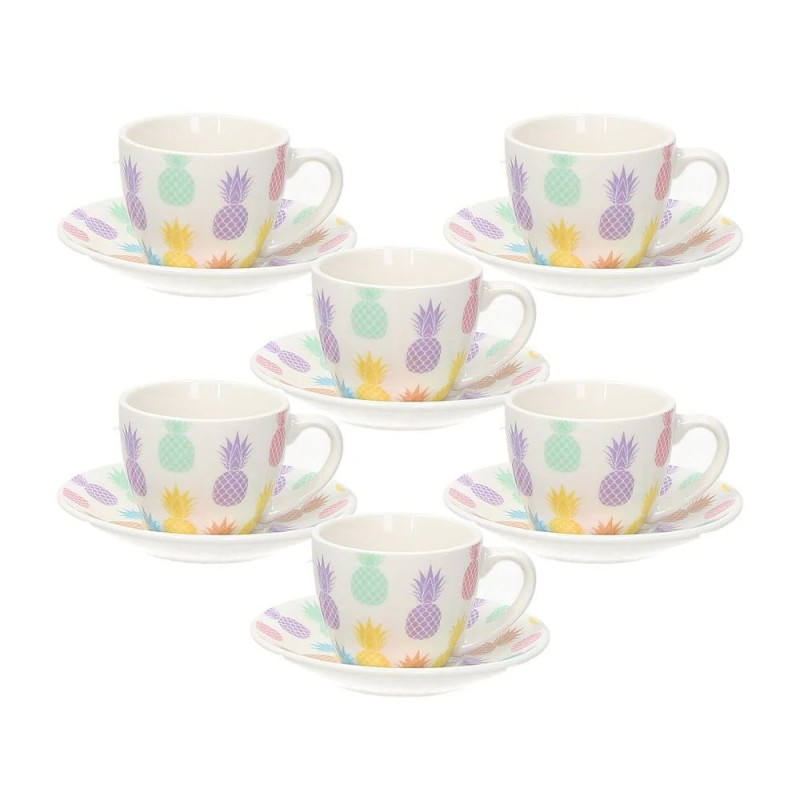 Servizio Caffe' Tognana Set 6 Tazzine +6 Piattini Wiki