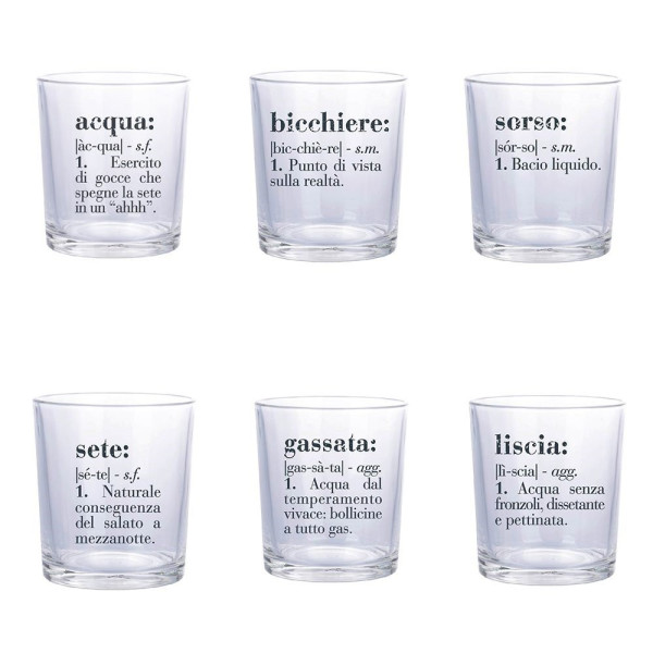 VDE SET 6 BICCHIERI VICTIONARY 360ML