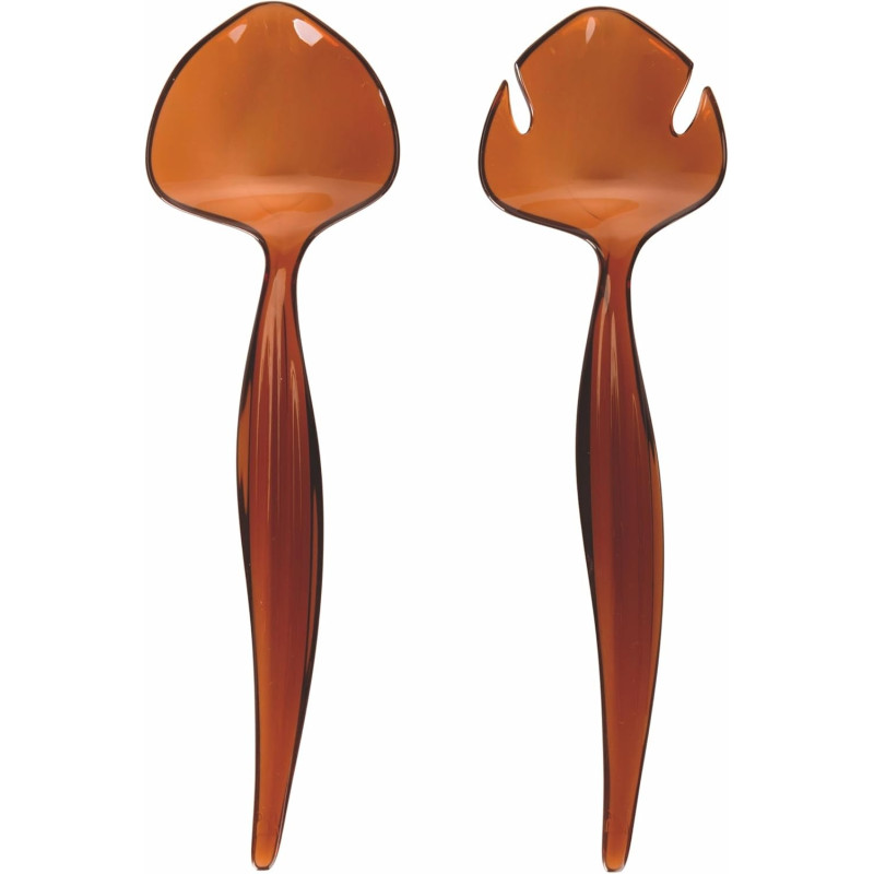 Posateria Vde Set Posate Insalata Plastica Ambra
