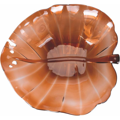 Insalatiere, Antipastiere E Ciotole Vde Insalatiera Foglia 32*29cm Ambra