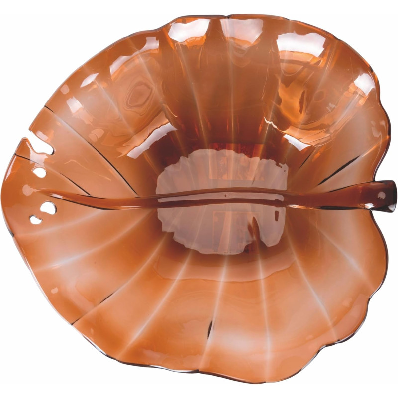 Insalatiere, Antipastiere E Ciotole Vde Insalatiera Foglia 32*29cm Ambra