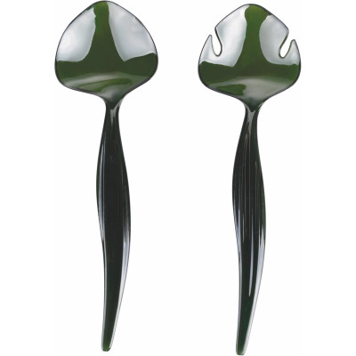 Posateria Vde Set Posate Insalata Plastica Verde