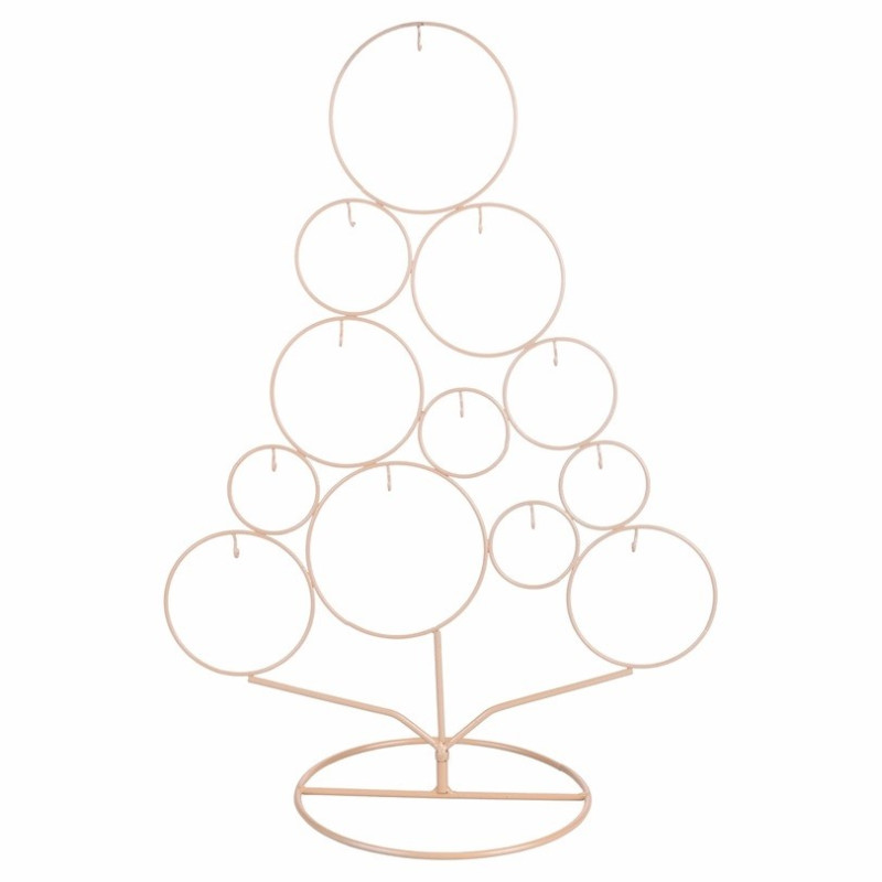 Decorazioni Albero In Metallo 50cm Champagne Xmas