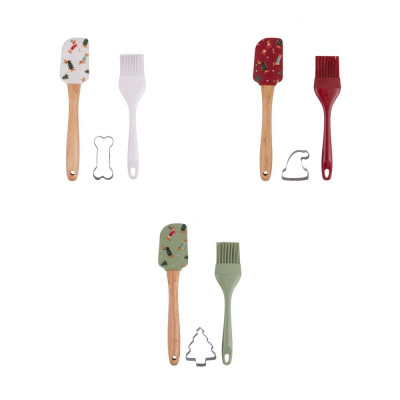 Utensili Per Pasticceria Set Spatola Pennello E Formina Natalotto