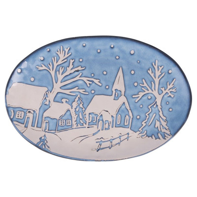 Tavola Piatto Da Portata 32,5*22cm Dec. Casuale