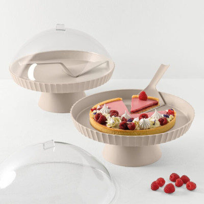 Accessori Cucina Alzata AgorÃ  Ã˜33cm Con Paletta Moka Grey