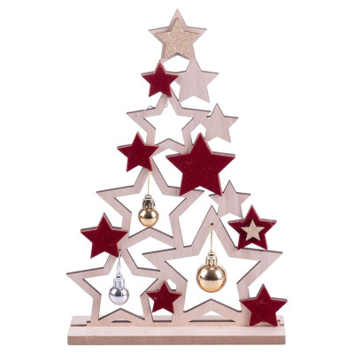 Decorazioni Natale Chic Albero Velluto H30 Assortito