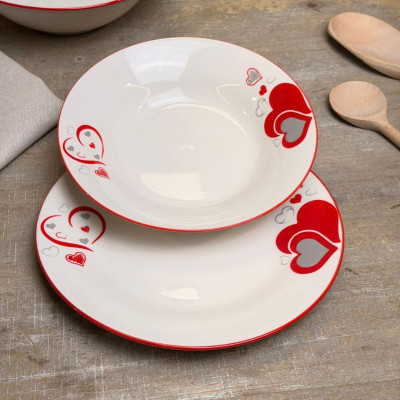 Tavola Set Piatti 12pz + Insalatiera Dolce Vita