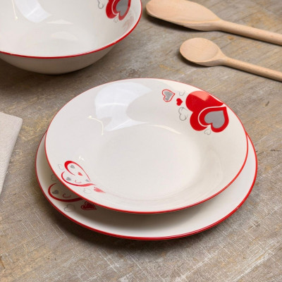 Tavola Set Piatti 12pz + Insalatiera Dolce Vita