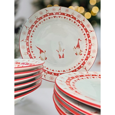 Tavola Set Piatti 12 Pz Fiaba Di Natale