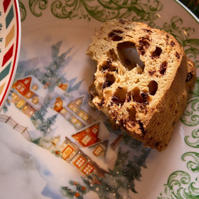 Tavola Piatto Panettone 30 Cm Winter's Dream