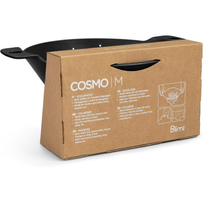 Utensili Cucina Scolapasta Cosmo 25cm Carbon Black