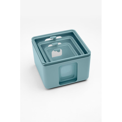 Contenitori Per La Conservazione Set 3 Contenitori Ermetici Peek Box Teal