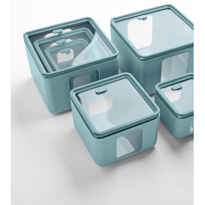 Contenitori Per La Conservazione Set 3 Contenitori Ermetici Peek Box Teal