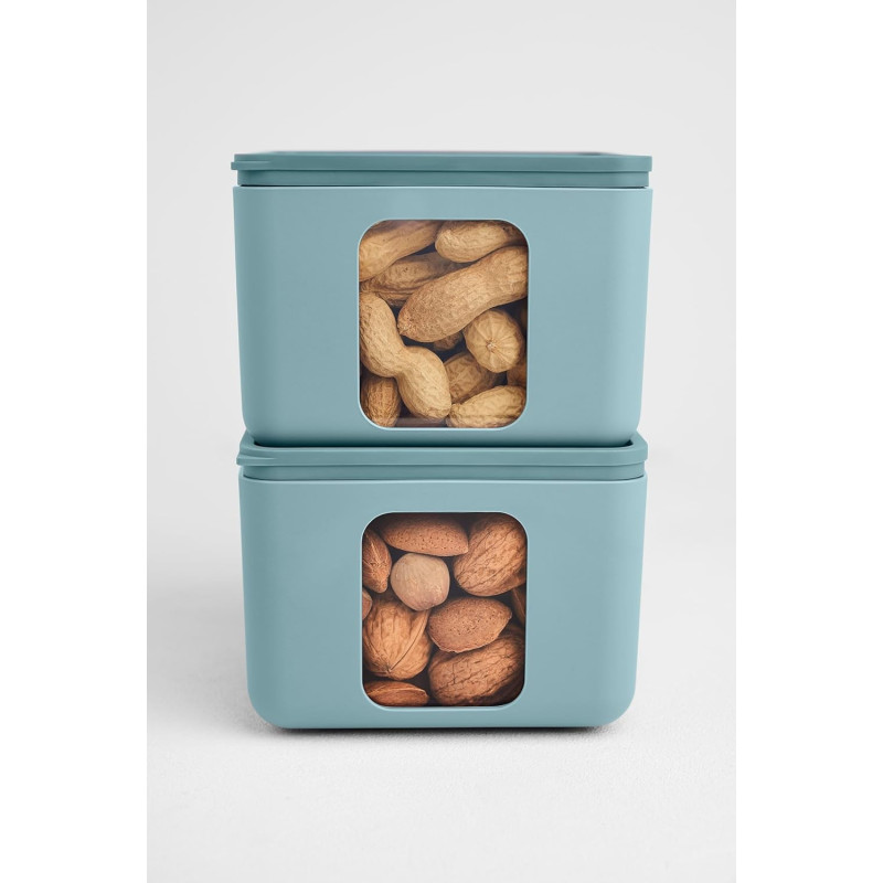 Contenitori Per La Conservazione Set 3 Contenitori Ermetici Peek Box Teal