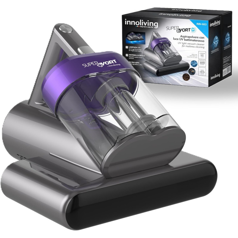 ASPIRAPOLVERE CON LUCE UV BATTIMATERASSO