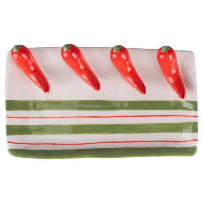 Vassoi E Piatti Da Portata Piatto Fruitlife Peperoncino 22,5x13cm