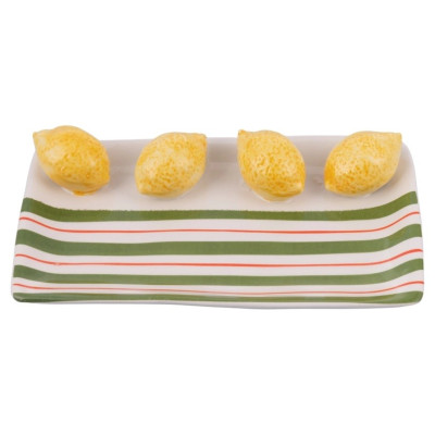 Vassoi E Piatti Da Portata Piatto Fruitlife Limone 22,5x13cm