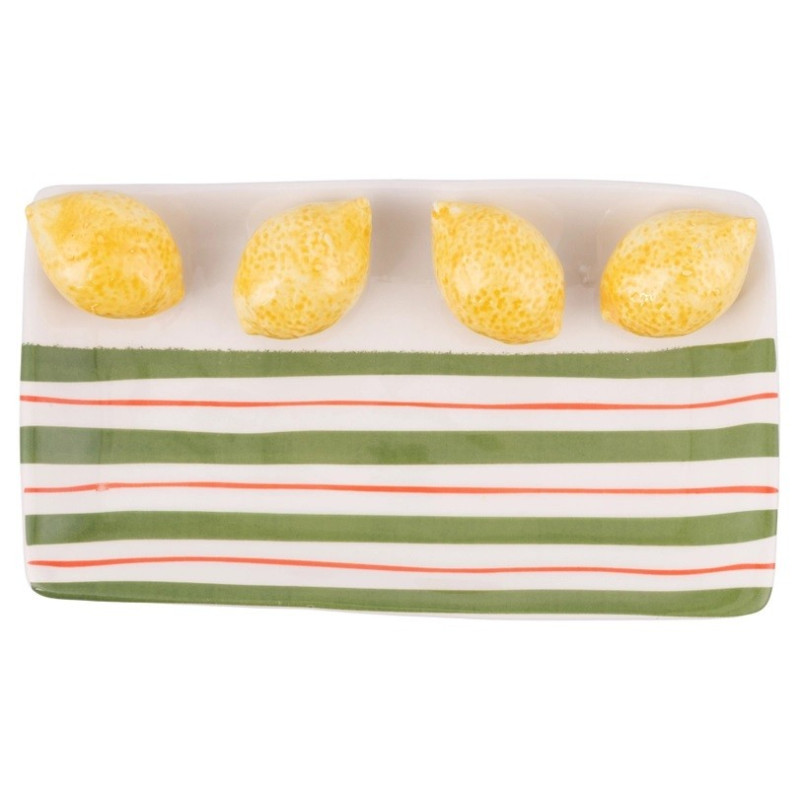 Vassoi E Piatti Da Portata Piatto Fruitlife Limone 22,5x13cm