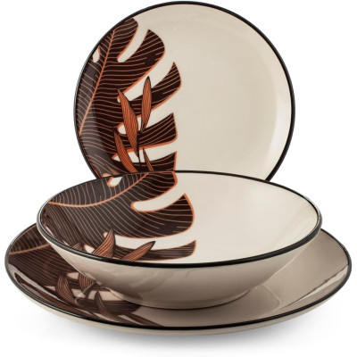 H&H SERVIZIO PIATTI 18 PZ CALATHEA