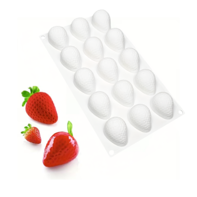 STAMPO SILICONE FRUTTA REALISTICA - FRAGOLA