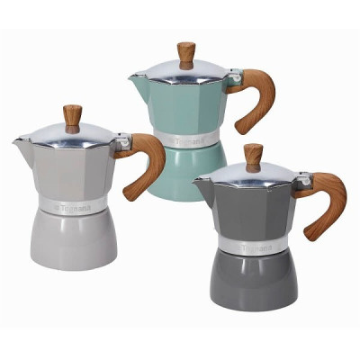 Caffetteria, Tisaneria E Accessori Tognana Caffettiera 6tz Grigio Scuro