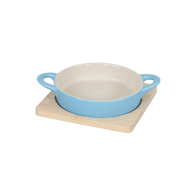 Mini Cocotte E Tegamini Mini Tapas Tonda 13cm + Supp. Bamboo