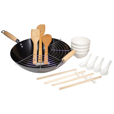 Wok E Accessori Cucina Asiatica Wok Set Japan 21 Pz