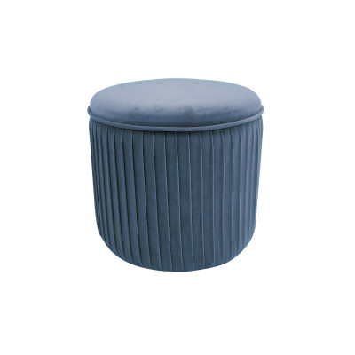 Pouf, Sgabelli E Cuscini Arredo Pouf Contenitore Mod.leon Azzurro