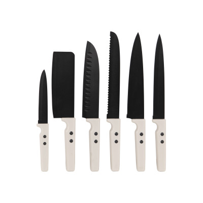 Coltelleria Set 6 Coltelli +6 Coprilama Mod. Ryory