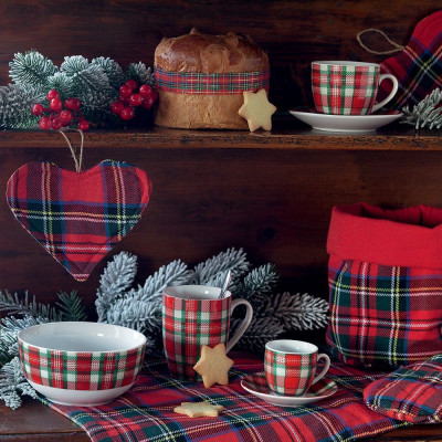 Tovaglie E Tessile Natalizio Tognana Presina Cuore Dublino Tartan