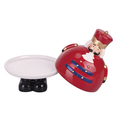 Articoli Natalizi Alzatina Con Coperchio Schiaccianoci