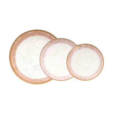 Servizi Piatti Servizio Piatti 18 Pz Granelli Ocra