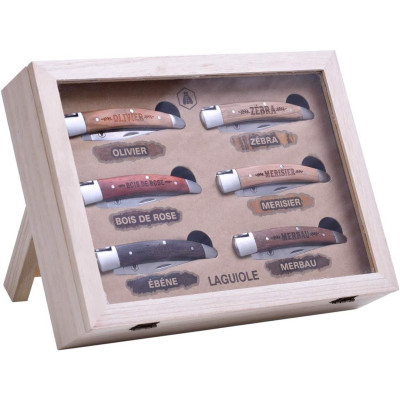 Coltelleria Laguiole Vetrinetta Con 6 Coltelli