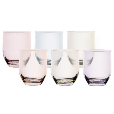 Bicchieri E Calici Set 6 Bicchieri RetrÃ² Colorati 360cc