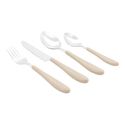 Posateria Set 24 Pz Posate Madeira Beige