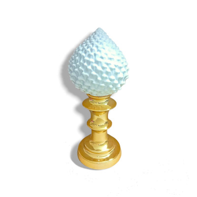 Oggettistica Pigna Ceramica Con Piedistallo Oro H35