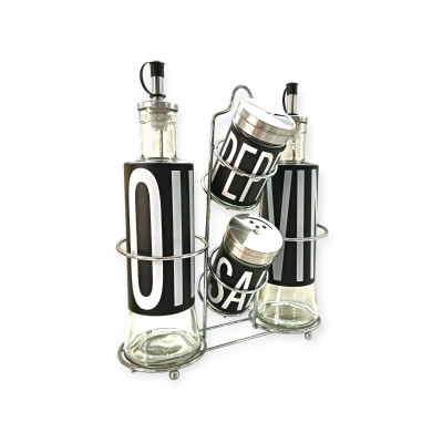 Accessori Cucina Vde Set Condimento Con Stand Big Is More