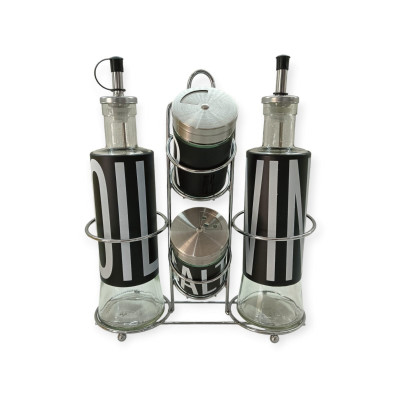 Accessori Cucina Vde Set Condimento Con Stand Big Is More