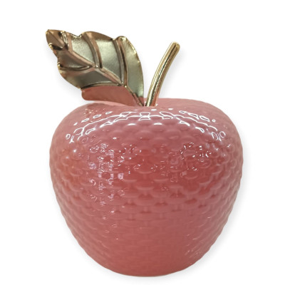 Oggettistica Mela Ceramica Diamond Rosa Grande H16cm