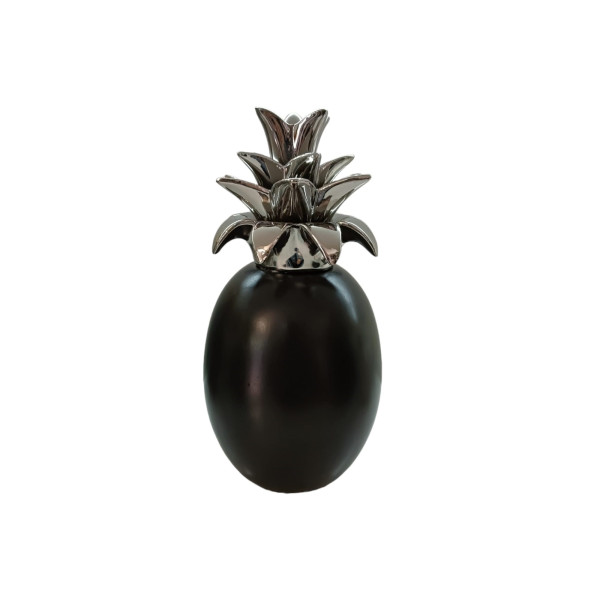 ANANAS DECORATIVO NERO OPACO H23CM