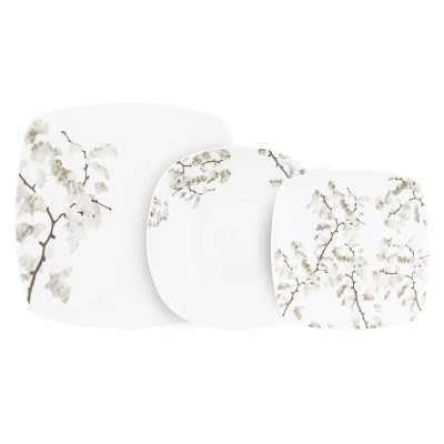 Servizi Piatti Servizio Piatti Porcellana 18pz Canfora