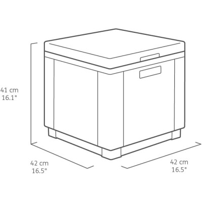 Articoli Stagionali Keter Ice Cube-cubo Refrigerante Grafite
