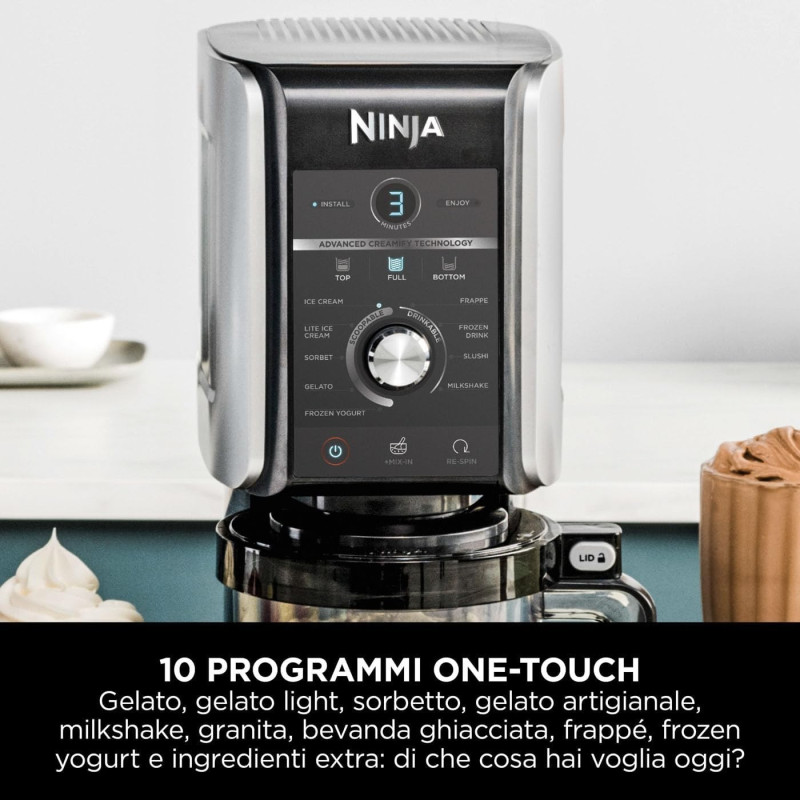 Piccoli Elettrodomestici Ninja Creami Deluxe Gelatiera Nc501eu