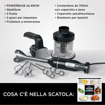 Piccoli Elettrodomestici Ninja Powerbase Frullatore 3in1 Ci100eu